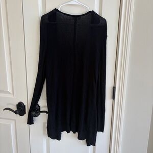 Soma Weekend Black Ribbed Lightwight Cardigan